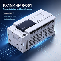 Mini PLC Controlador Lógico Programable FX1N-14MR-001, 14 Puntos de Salida de Relé, 220V AC Industrial