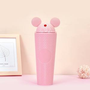 Mignon gobelet de voyage réutilisable en plastique à double paroi avec paille et couvercle, motif <span class=keywords><strong>Mickey</strong></span> <span class=keywords><strong>Mouse</strong></span>, 710 ml - Product Image 2