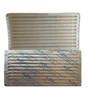 Aiguilles d'<span class=keywords><strong>acupuncture</strong></span> jetables stériles individuelles en papier d'aluminium, entièrement dorées, à usage unique, 100 pièces/boîte - Product Image 3