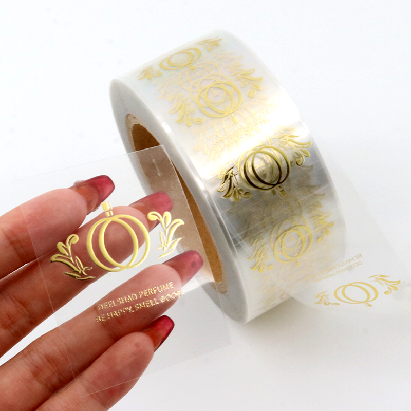 Vinile trasparente con lamina d'oro