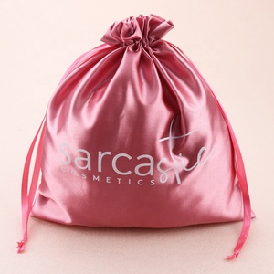 High Quality Luxury 100% Silk Dust <b>Bag</b> with <b>String</b> Custom logo Drawstring Satin Gift <b>Bag</b> for Candy Pouches Wedding Favor <b>Bags</b> - Product Image 5