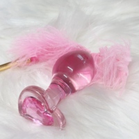 Estimulación vaginal y anal Cuentas de cristal de alta calidad Anal Butt Plug Glass Dildo Pene Juguetes sexuales para juguete anal Masculino