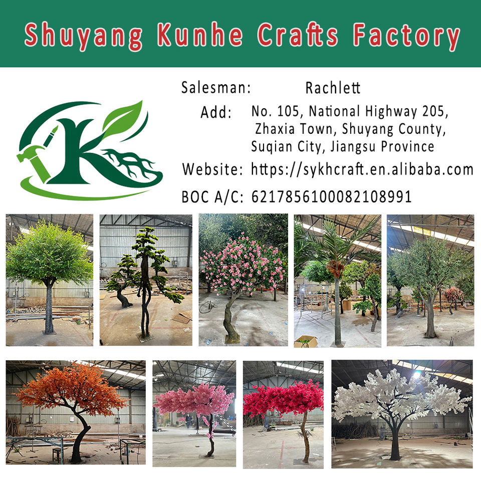 KH Fake Tree Custom Size pink Artificial Sakura Cherry Blossom Tree for ...