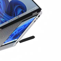 2025 Inexpensive Brand New Office Business Laptop 15.6 +7 Inch Double Monitor Intel N100 12th Gen RGB Backlit Keyboard Dual Screen
