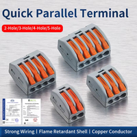 Connecteurs rapides pour fils de 0,08-4 mm² / 28-11 AWG, bornier électrique à 3, 4 ou 5 ports pour câbles domestiques
