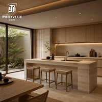 Meubles de cuisine modulaires de qualité ENF avec finition acrylique sans formaldéhyde, évier et robinet inclus, design moderne, livraison rapide