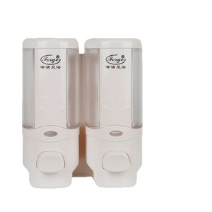Fengjie Sanitary Ware Double <b>Soap</b> Dispenser Wall Mounted <b>Hand</b> Press <b>Refillable</b> Bottle Bathroom Shower Use - Product Image 1