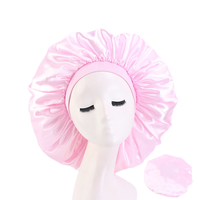 Bonnet en satin personnalisé à faible MOQ, bonnets en soie extra larges avec logo personnalisé JSHOWHI HB-1 Unisexe Printemps/Été