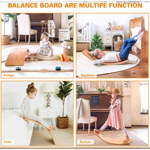 Kids Sensory Tích Hợp Đào Tạo Cân Bằng Đồ Chơi Bập Bênh Bảng Cong Trong Nhà Đồ Chơi Giáo Dục - Product Image 3