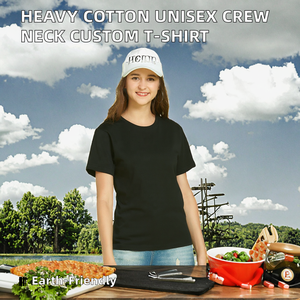 T-shirt pour homme en coton 100% tricoté 220g, coupe classique, col rond, couleur unie, motifs personnalisables en sérigraphie, respirant, écologique - Product Image 2