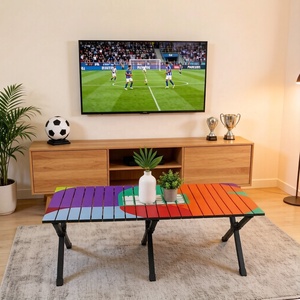 <span class=keywords><strong>Tavolo</strong></span> Pieghevole per Campeggio Coppa del <span class=keywords><strong>Mondo</strong></span> FIFA 2026, Design Geometrico Vivace, Leggero e Portatile per Eventi all'Aperto e Raduni di Tifosi - Product Image 4