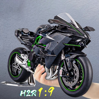 Modelo de Motocicleta H2R a Escala 1:9, de Aleación Fundida a Presión, Suministro al por Mayor, Colección Exquisita de Motocicletas Metálicas para Distribuidores