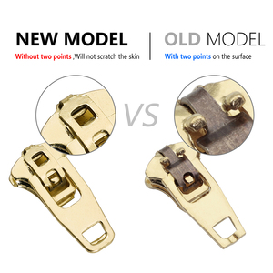 Tùy Chỉnh Bạc Dây Kéo Kéo 4.5 Kim Loại Charms 4YG 5YG Dây Kéo Thanh Trượt Và Puller Cho Jens Thép Không Gỉ Brass Dây Kéo Thanh Trượt Đầu - Product Image 3