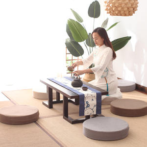 <span class=keywords><strong>Coussin</strong></span> de siège de sol japonais Tatami à usage domestique amovible lavable en mousse à mémoire épaissie rehaussant le <span class=keywords><strong>coussin</strong></span> dur pour la méditation - Product Image 4
