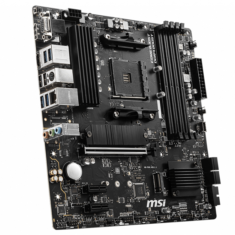 MSI B550M PRO-VDH Micro-ATX ゲーミングマザーボードは、AMD Ryzen 5