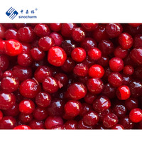 Sinocharm HACCP Diepvries Lingonbessen 10kg Bulk Fabrieksprijs Stabiele Aanvoer IQF Snelvries Gehele Diepvriesvruchten voor Sap