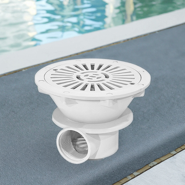 PIKES PQ-2850 Factory Priced Plastic Main Drain Pool Cleaning Accessory 1.5inch/2inch for Vinyl and Concrete Pools