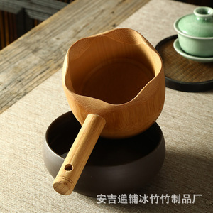 Louche à eau en bambou naturel de grande taille, cuillère en bambou, louche à eau en bambou de style ancien, louche à thé, louche à eau en bambou moso, thé - Product Image 3