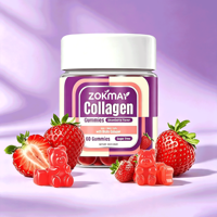 Gummies de collagène sans sucre pour adultes, pour femmes et hommes, avec protéines, biotine, vitamines C et E, collagène hydrolysé, pour la beauté et le soutien immunitaire