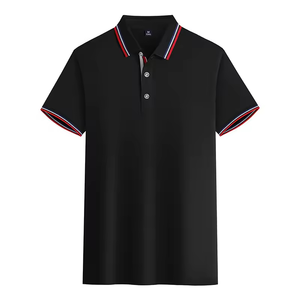 Camiseta Polo Personalizada con Logotipo para Hombre, Informal, Deportiva, <span class=keywords><strong>de</strong></span> Algodón, para Golf, <span class=keywords><strong>de</strong></span> Secado Rápido, Manga Corta, Diseño Sólido, Tela <span class=keywords><strong>de</strong></span> Lona - Product Image 2