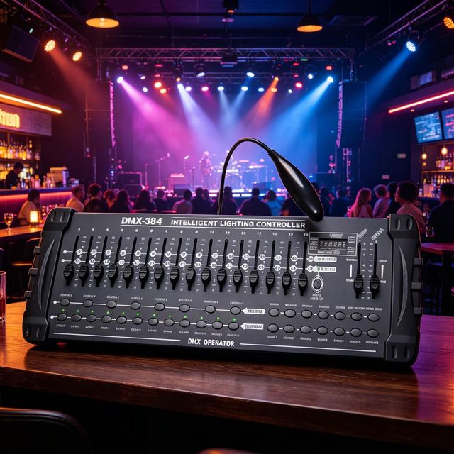 Stage Lights Equipment Professional 384 Channel DMX 512 Controller 384B DMX Light Console for Stage Lighting DJ Event Party