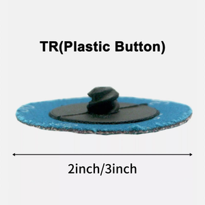 Disques de ponçage à changement rapide 2 et 3 pouces, type R Roll Lock - Disques de conditionnement en céramique, zircone et oxyde d'aluminium pour meuleuse d'angle - Product Image 2