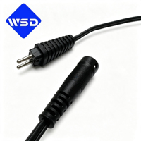 Câble d'alimentation DC personnalisé OEM, assemblage de câble avec fiche POM 2 broches 2,1 mm, câble DC UL pour adaptateur secteur, bande LED, caméra