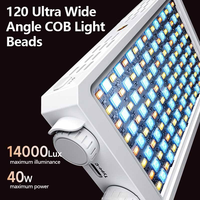 Panneau lumineux vidéo 40W, lumière LED portable pour caméra, lumière bicolore 2500-9000k, lumière pour caméra avec support pour photographie et vidéo, vlog