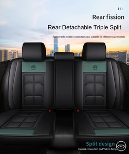 Housse de siège de voiture universelle en cuir de luxe LC, best-seller toutes saisons, accessoire intérieur pour Civic, Golf, Passat, CC - Product Image 5