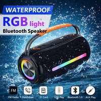 Enceinte Bluetooth TWS sans fil LED RGB étanche IPX6 pour son stéréo Boombox, idéale pour les activités sportives en extérieur