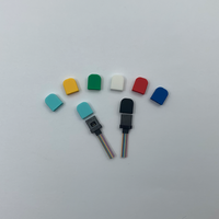 Capuchon anti-poussière en silicone réutilisable pour ferrule MPO MT à fibre optique, protection des extrémités, codage couleur, certifié 5G RoHS, vente en gros d'usine