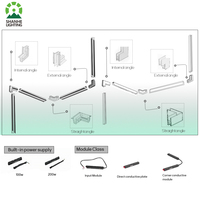 Tuya Zigbee Smart Dimmable Magnetic Track Spot Lights DC24V 5MM Ultra Narrow Spotlight Système d'éclairage de piste magnétique