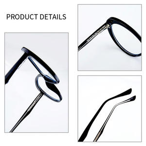 Montura de gafas New Vision Cat Eye, montura completa, protección contra la luz azul, unisex, acetato TR90, gafas ovaladas para uso con ordenador. - Product Image 3