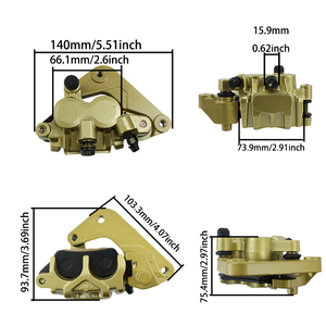 LINGQI RACING Système <span class=keywords><strong>de</strong></span> pompe à étrier <span class=keywords><strong>de</strong></span> <span class=keywords><strong>frein</strong></span> à disque hydraulique arrière pour 4 roues Go Kart Quad Bike <span class=keywords><strong>Karting</strong></span> Kid Moto - Product Image 4