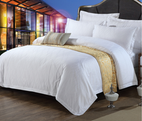 Ensemble de literie de chambre à coucher 100% coton, drap de lit de couleur blanche, taille unique en percale