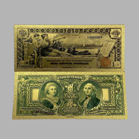 Collection de billets de banque plaqués or avec impression UV, 40 designs, en dollars américains, édition 2026, vente chaude, cadeau