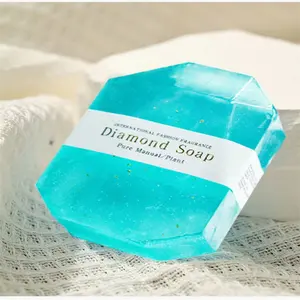 Custom Private Label Soap Popular Diamond Shape Soap For Skin Care Moisturizing And Whitening Essential Oil Bath Product