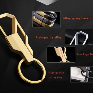 Oneway Designer Promotional Luxury Zinc Alloy Carabiner 2D/3D Men Car Clip Metal Key Chain Keychain <b>Custom</b> Logo Keychain - Product Image 5