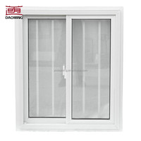 Fenêtre à battant horizontale en PVC-acier insonorisée et résistante aux ouragans, à double vitrage, pour salon de villa