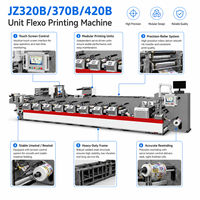 Machine d'impression flexographique automatique, presse à étiquettes servo 8 stations, commande par écran tactile, système de rouleaux refroidis par eau