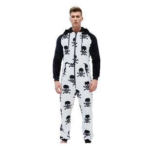 E0110TA43 alta calidad con capucha cremallera Navidad Polar una pieza Casual invierno hombres pijamas ropa de dormir Sehe moda - Product Image 2