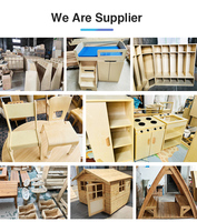 Ensemble de meubles de classe préscolaire en bois massif Montessori personnalisé, table et chaise en bois courbé pour crèche, garderie, centre d'apprentissage précoce