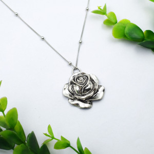 Collar con colgante <span class=keywords><strong>de</strong></span> Rosa romántico Vintage para <span class=keywords><strong>amigas</strong></span>, regalo <span class=keywords><strong>de</strong></span> aniversario <span class=keywords><strong>de</strong></span> boda - Product Image 2