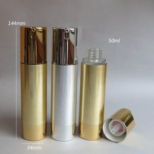 Thiết Kế Mới Sang Trọng 15Ml 30Ml Bạc Acrylic <span class=keywords><strong>Airless</strong></span> Bơm Chai Vàng 50Ml Nhựa <span class=keywords><strong>Airless</strong></span> Chai Huyết Thanh - Product Image 5