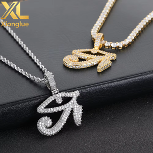 Colgante Unisex de Latón Fino Estilo Hip Hop, Joyería con Dijes Chapados en Oro y Plata, Ojo de Horus para Hacer Collares - Product Image 4