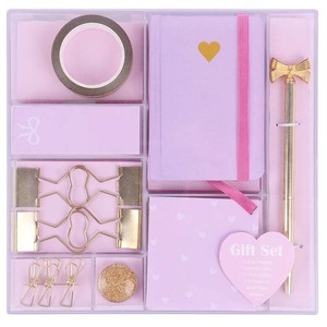 Set di Organizzatori da Scrivania con Clip Carine, <span class=keywords><strong>Accessori</strong></span> da Ufficio in Acrilico, Set di <span class=keywords><strong>Cancelleria</strong></span> in Metallo per Scuola e Ufficio - Product Image 2