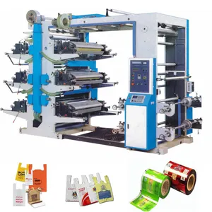 Factory Sales Flex Printing Machine 6 Color Flexo Graphic Printing Machine