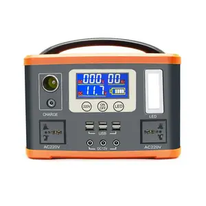 Solar Generator 5000W Jump Starter Power Station 1500W 600W Portable Electric Car Power Station Supply With Pull And Handle