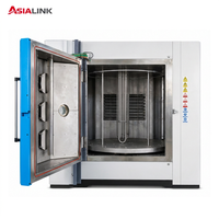 Machine de revêtement PVD par ionisation sous vide certifiée CE AsiaLink avec pompe et moteur PLC pour pièces en acier inoxydable, alliage, plastique, verre et céramique