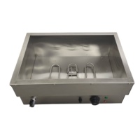 Pemanas Makanan Listrik Stainless Steel Komersial 220V untuk Hotel Restoran Layanan Mandiri Katering